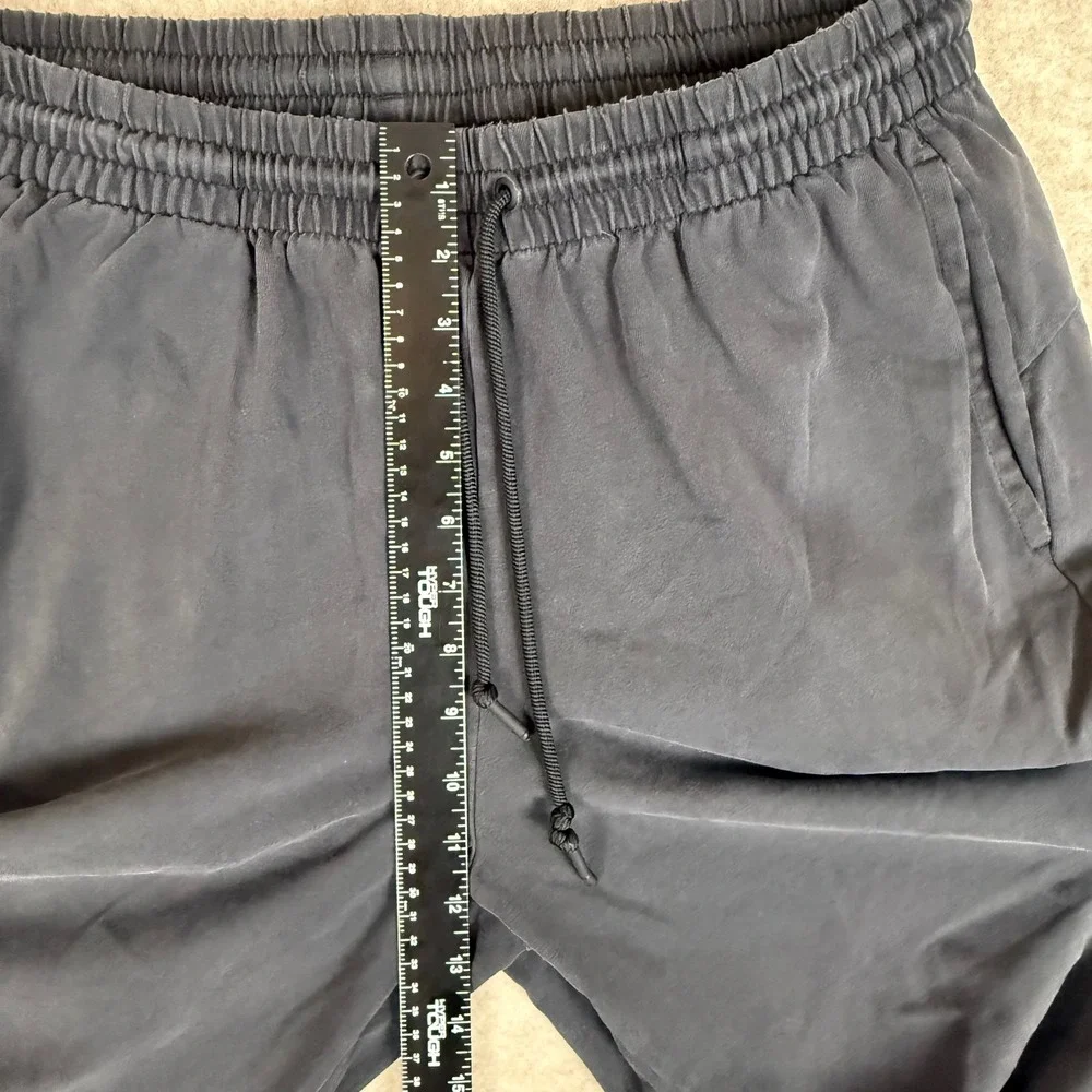 Adidas Training Pants XL Joggers Black Tapered Mesh Ankle Zip DH9093